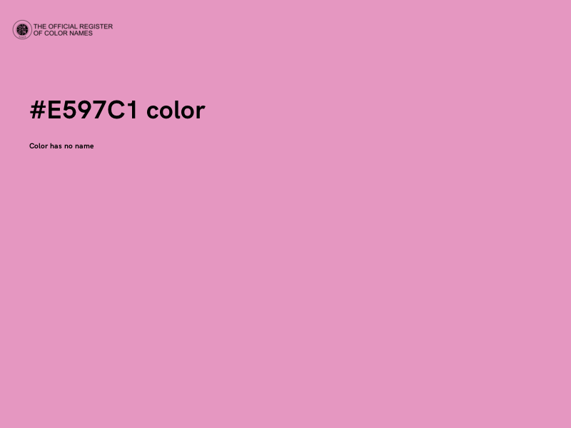 #E597C1 color image