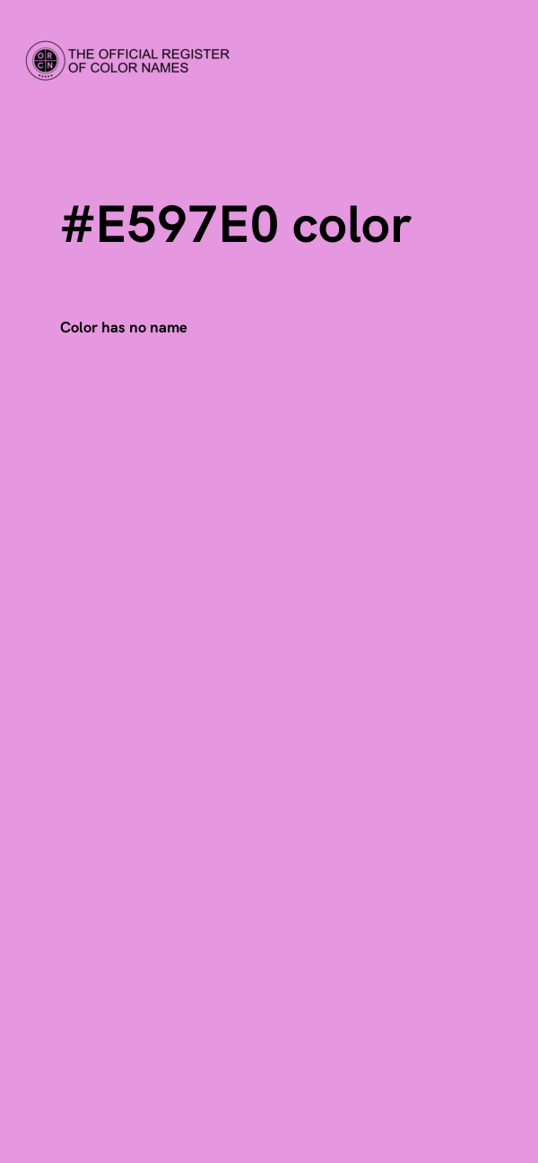 #E597E0 color image