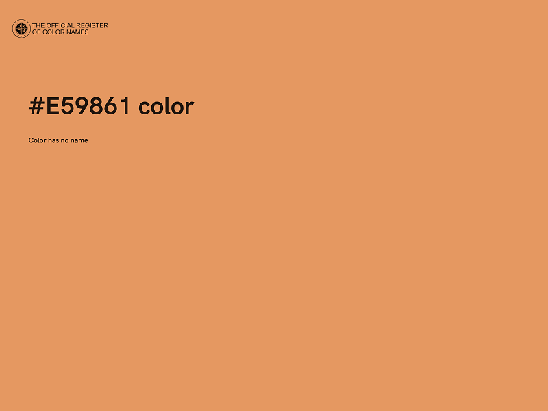 #E59861 color image