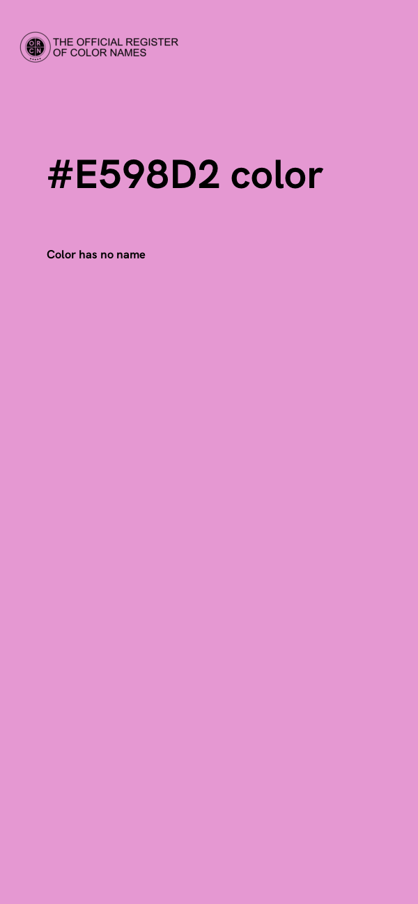 #E598D2 color image