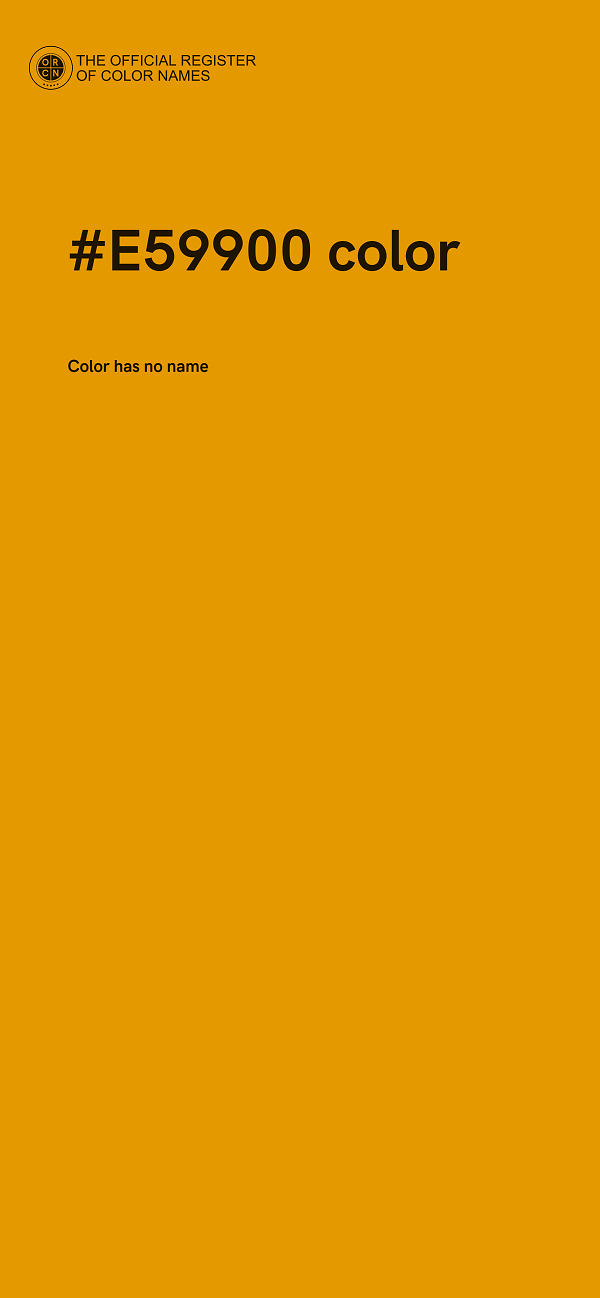 #E59900 color image