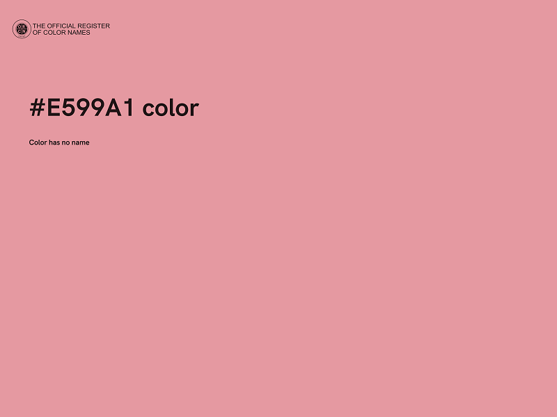 #E599A1 color image
