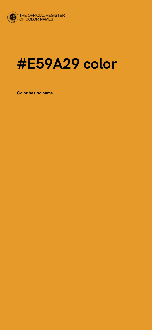 #E59A29 color image