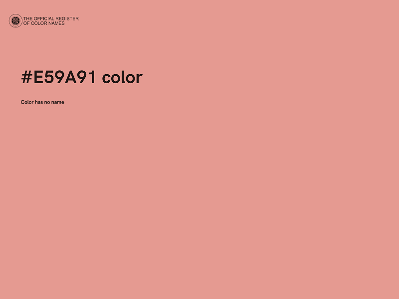 #E59A91 color image