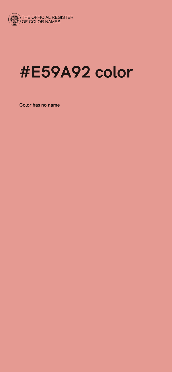 #E59A92 color image