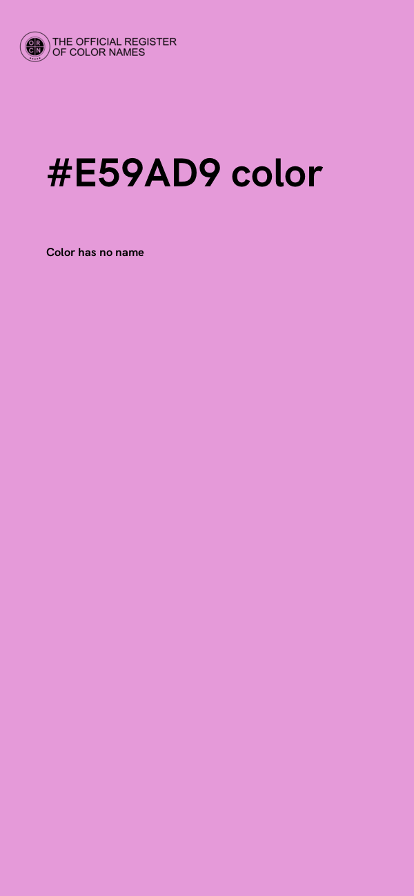#E59AD9 color image