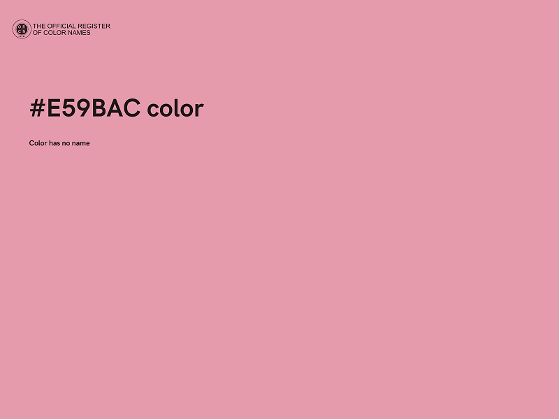 #E59BAC color image