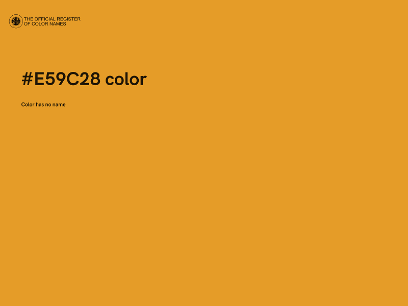 #E59C28 color image