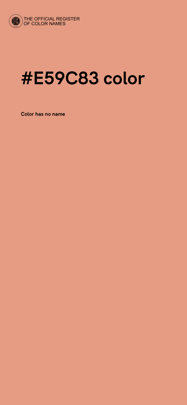 #E59C83 color image