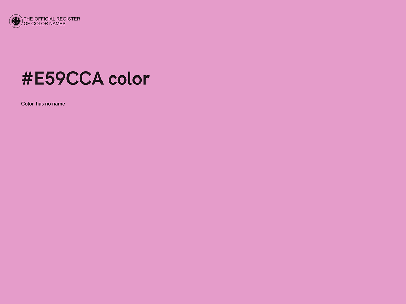 #E59CCA color image