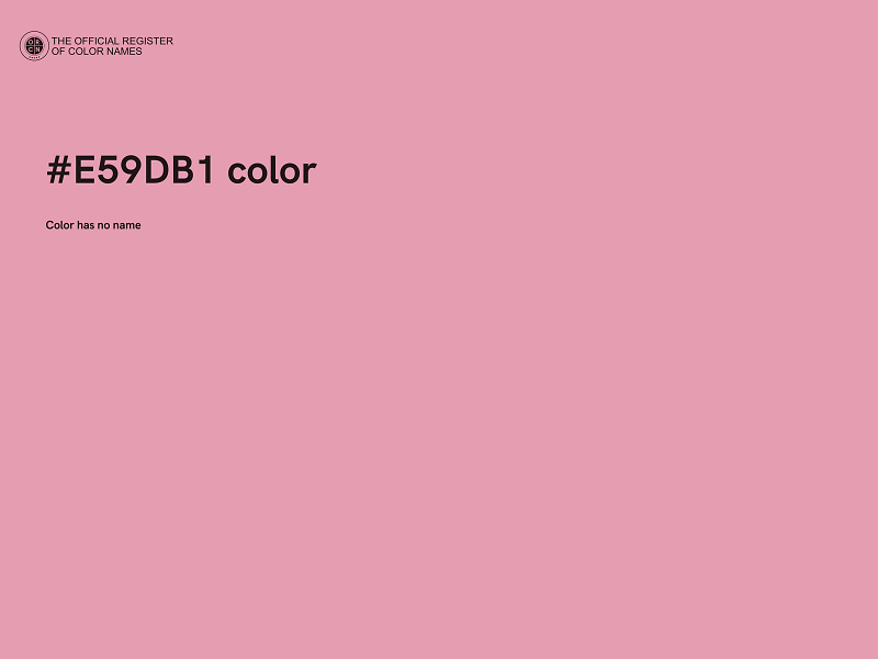 #E59DB1 color image