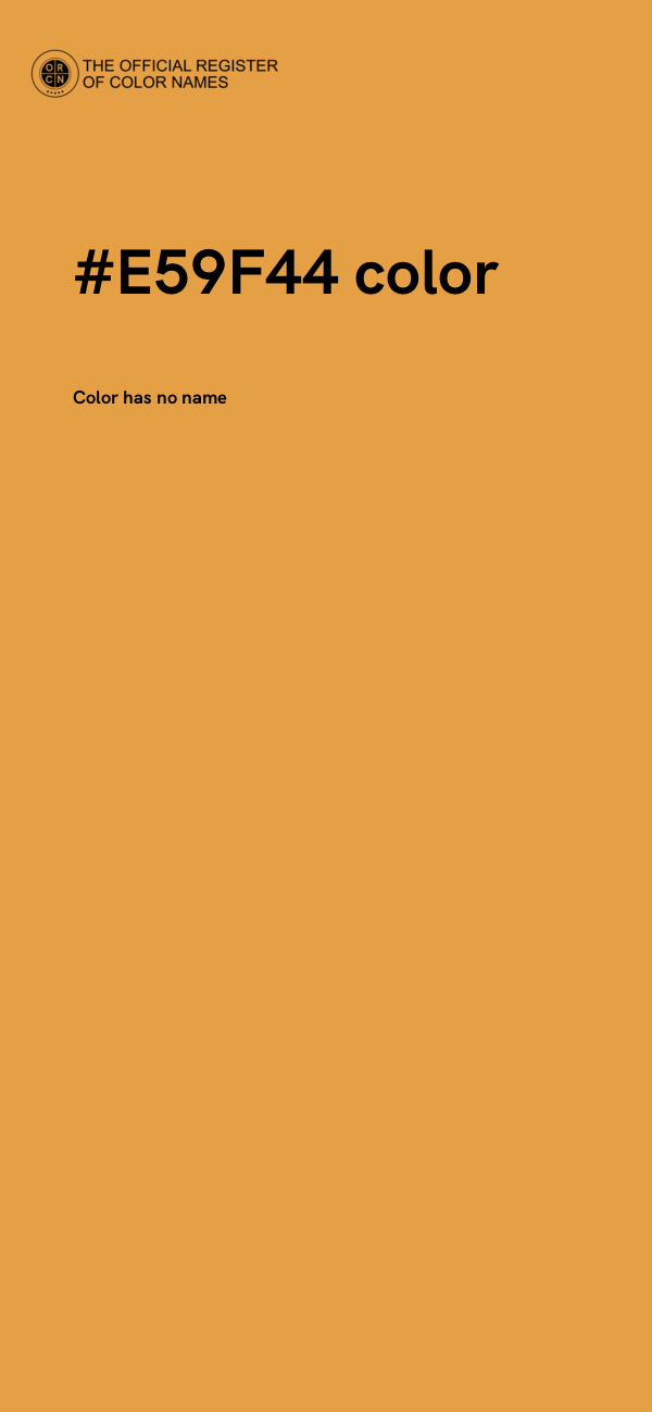 #E59F44 color image