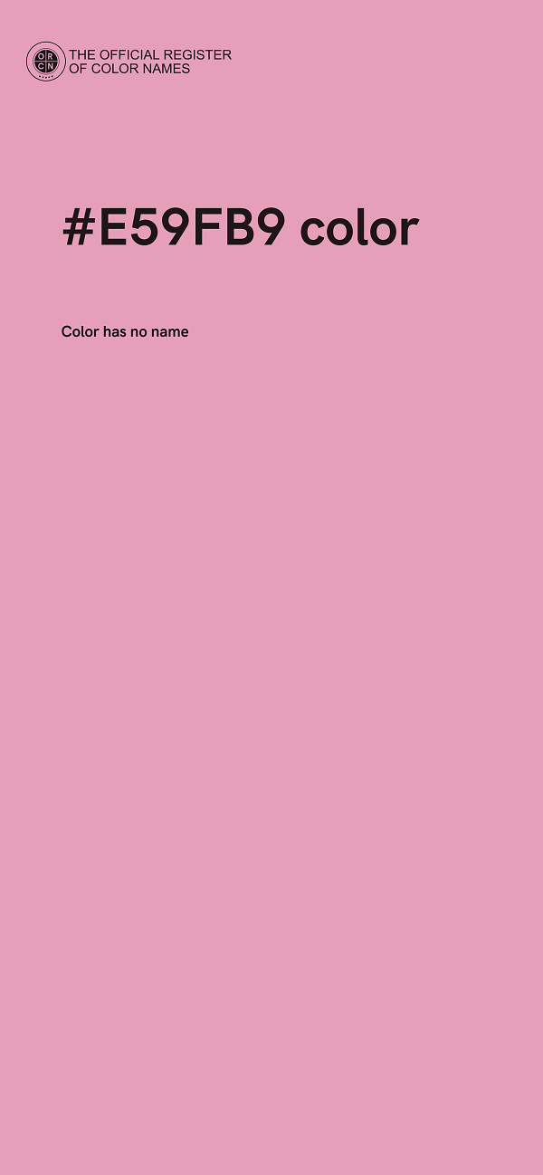 #E59FB9 color image