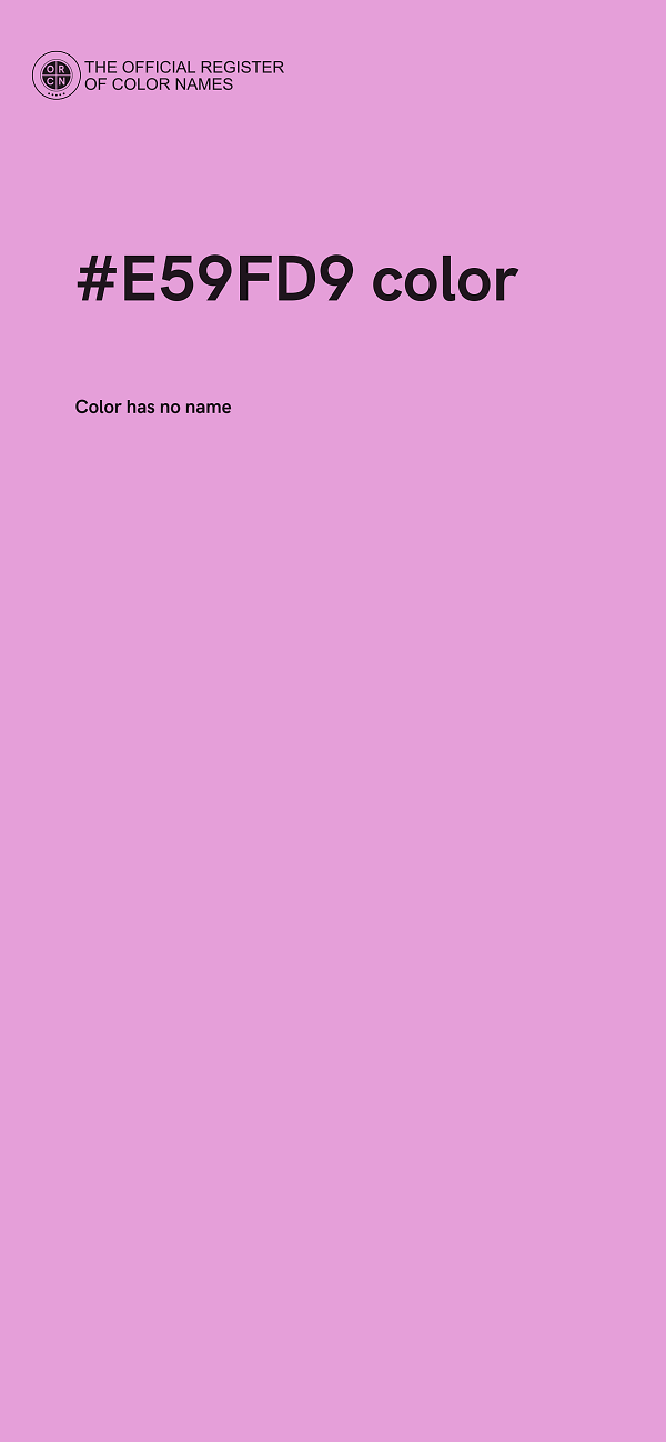 #E59FD9 color image