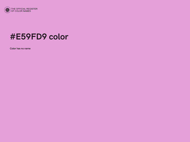 #E59FD9 color image