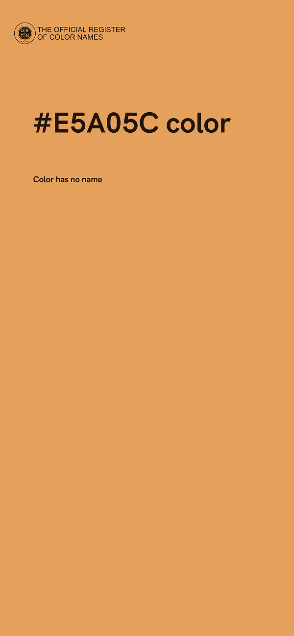 #E5A05C color image