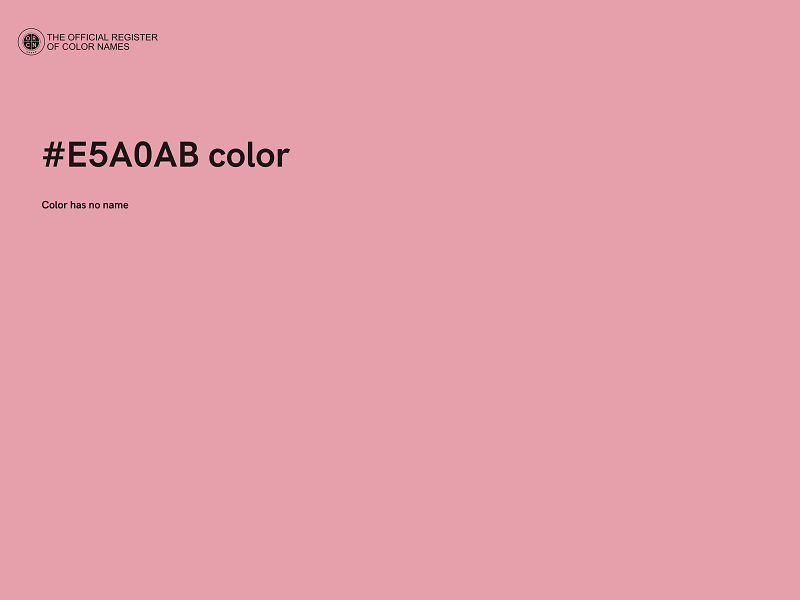 #E5A0AB color image