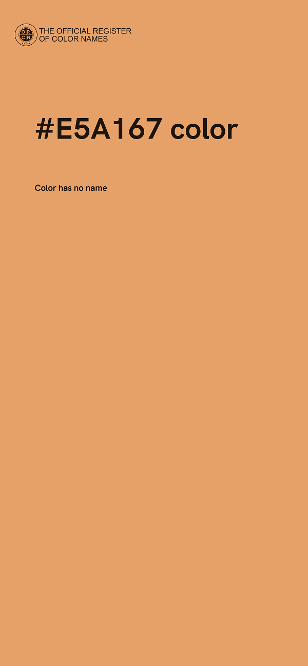 #E5A167 color image