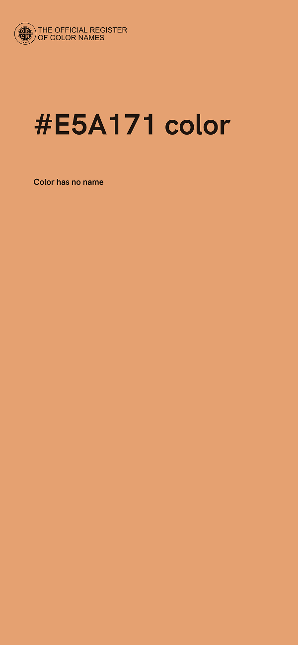 #E5A171 color image