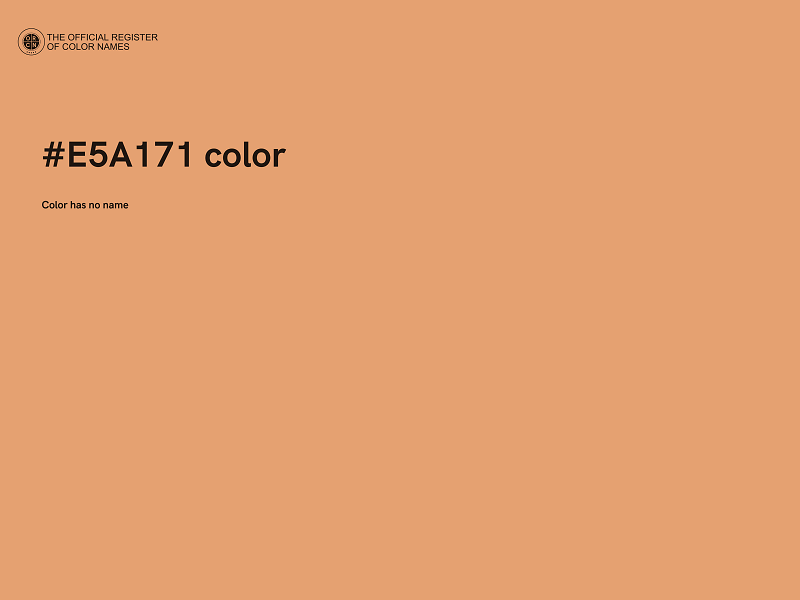 #E5A171 color image