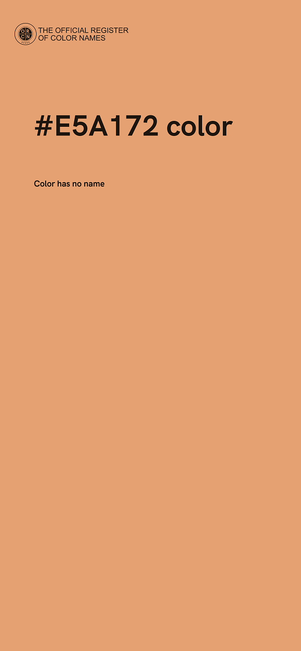 #E5A172 color image