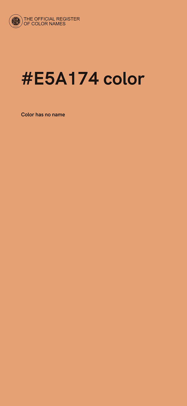 #E5A174 color image