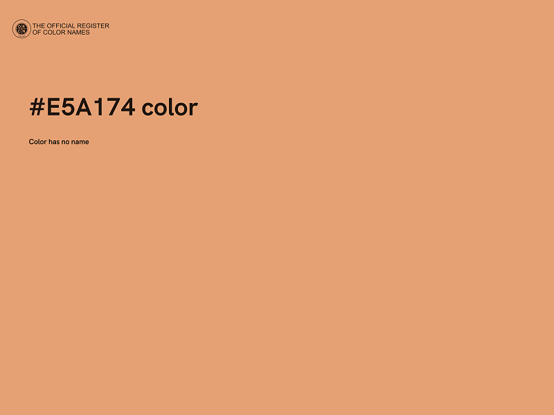 #E5A174 color image