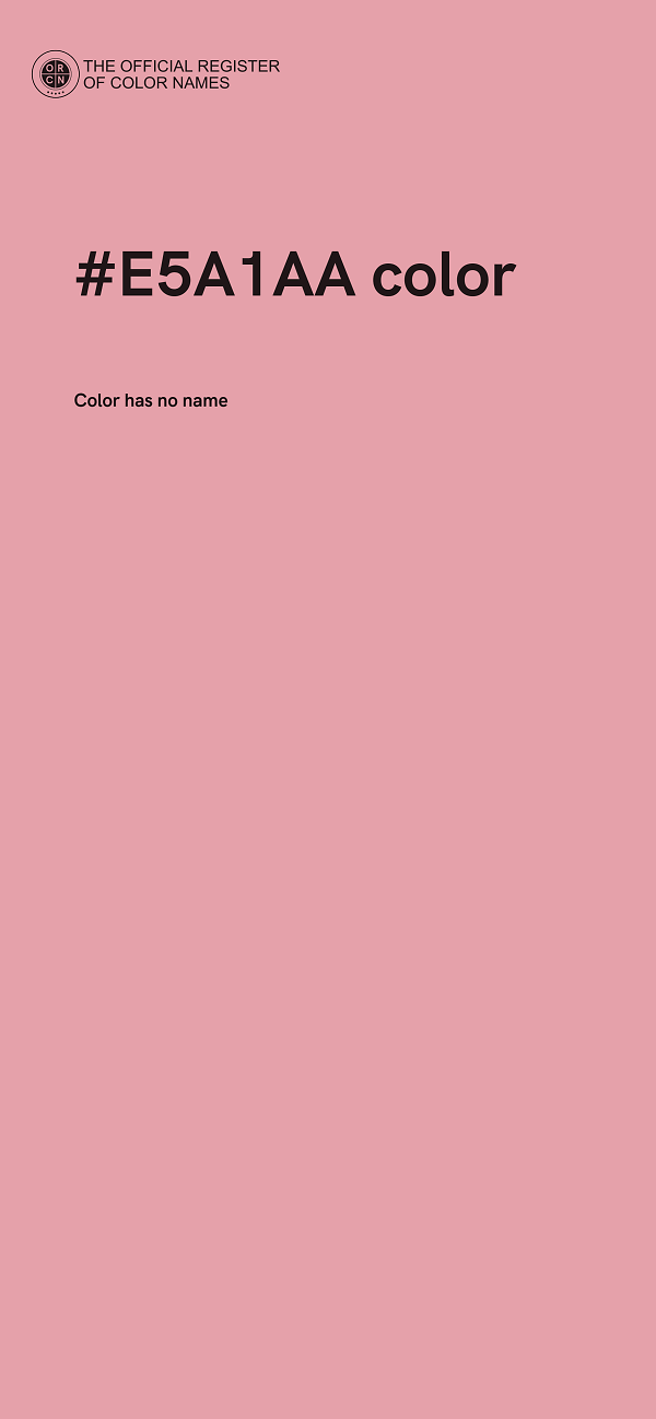 #E5A1AA color image