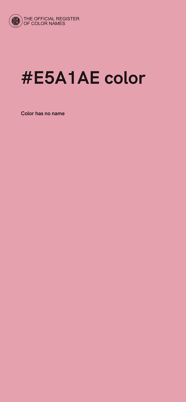 #E5A1AE color image