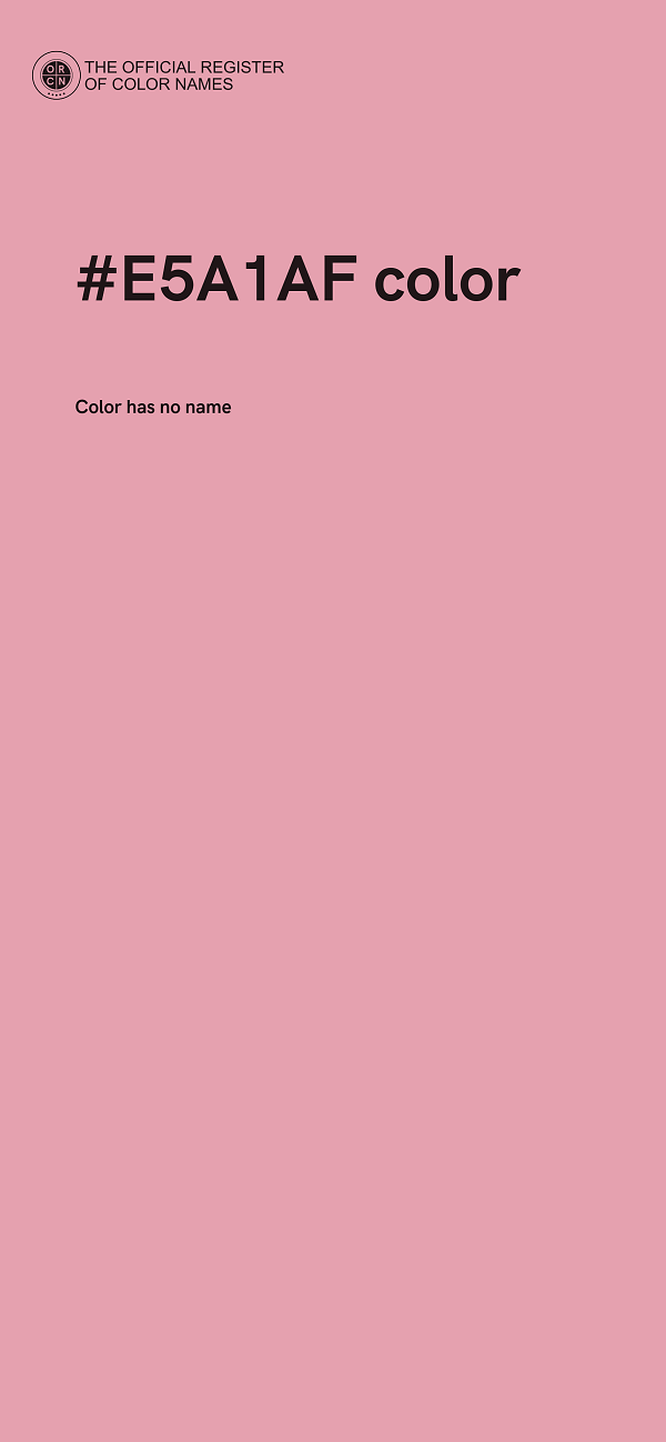 #E5A1AF color image