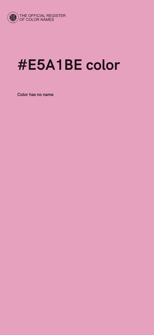 #E5A1BE color image
