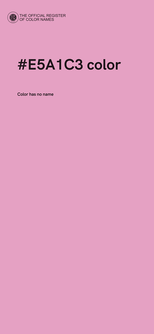 #E5A1C3 color image