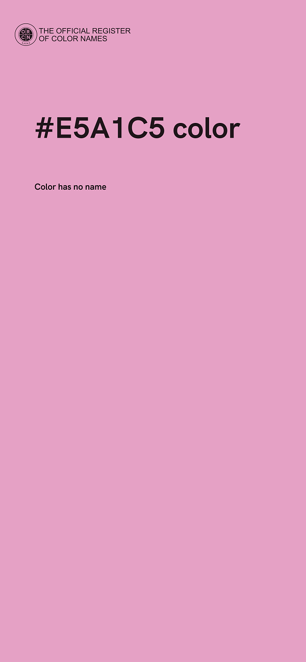 #E5A1C5 color image