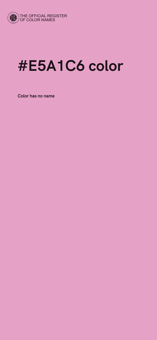 #E5A1C6 color image