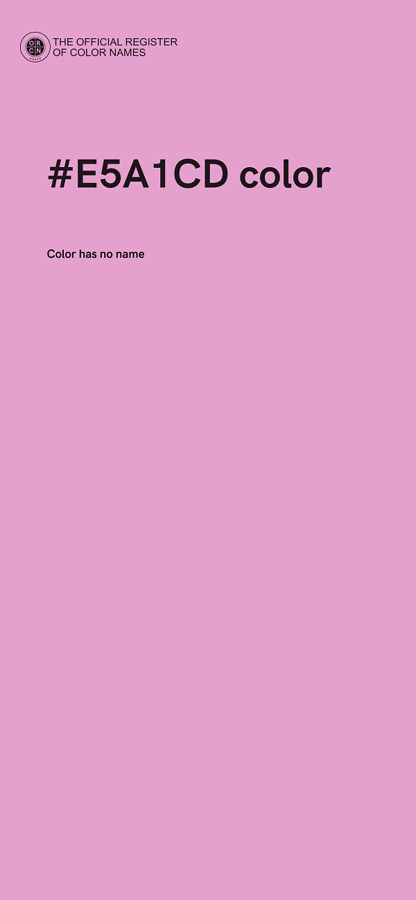#E5A1CD color image
