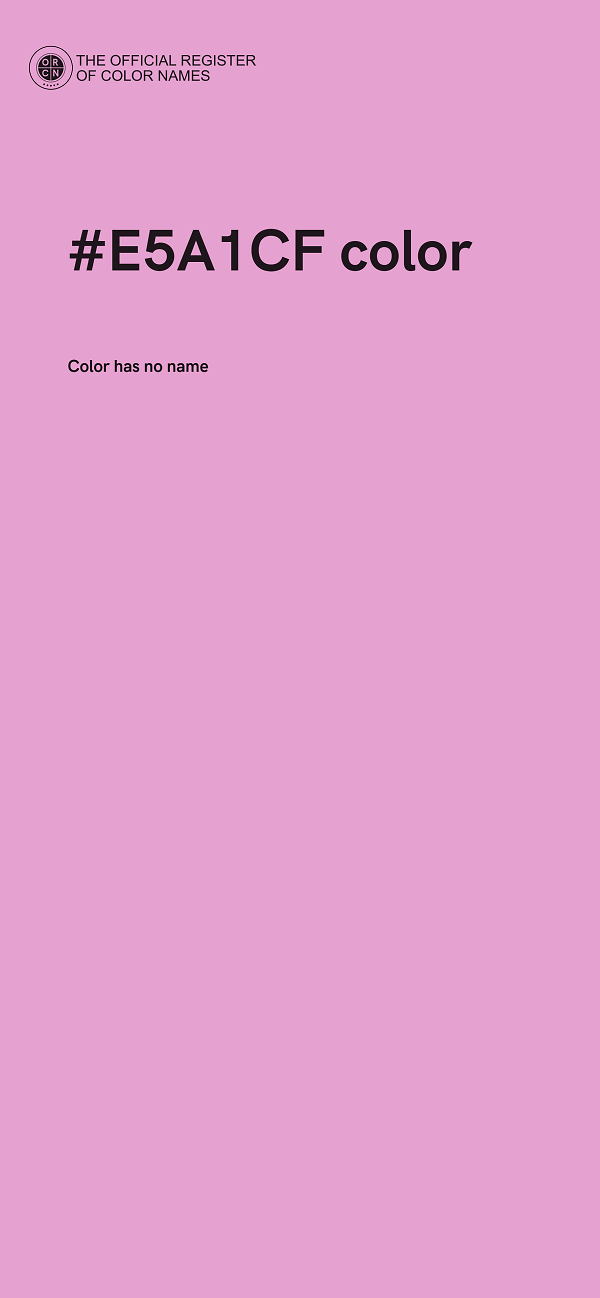 #E5A1CF color image