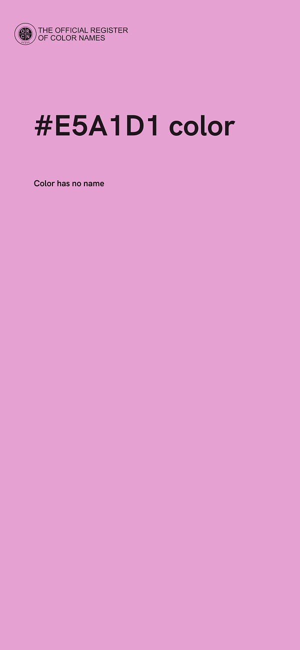 #E5A1D1 color image