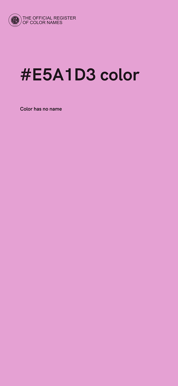 #E5A1D3 color image