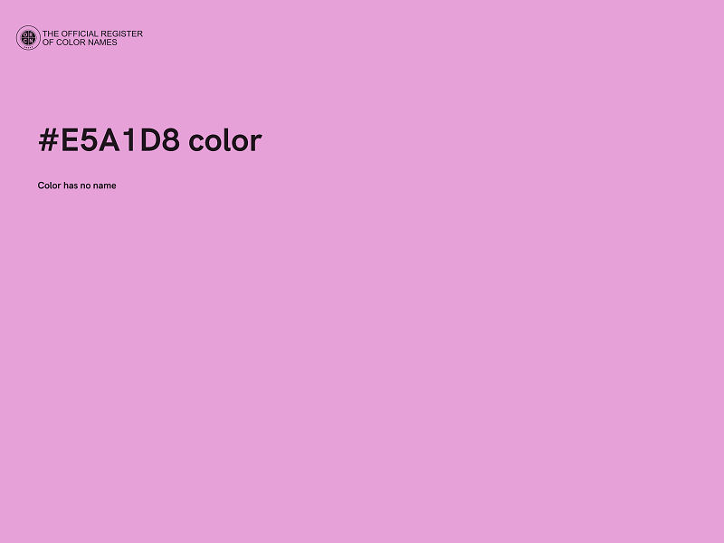 #E5A1D8 color image