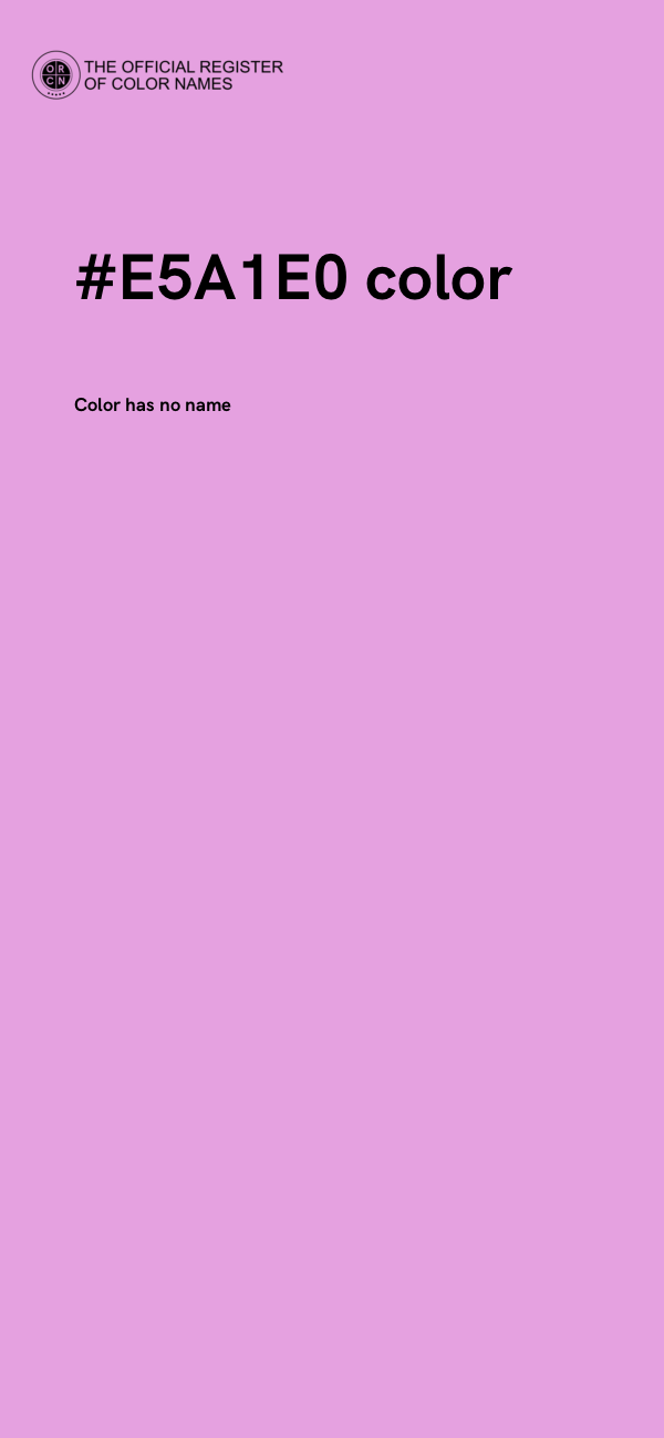 #E5A1E0 color image