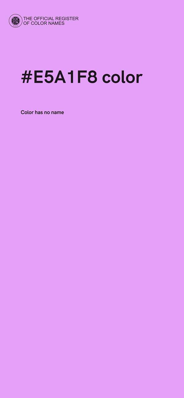 #E5A1F8 color image
