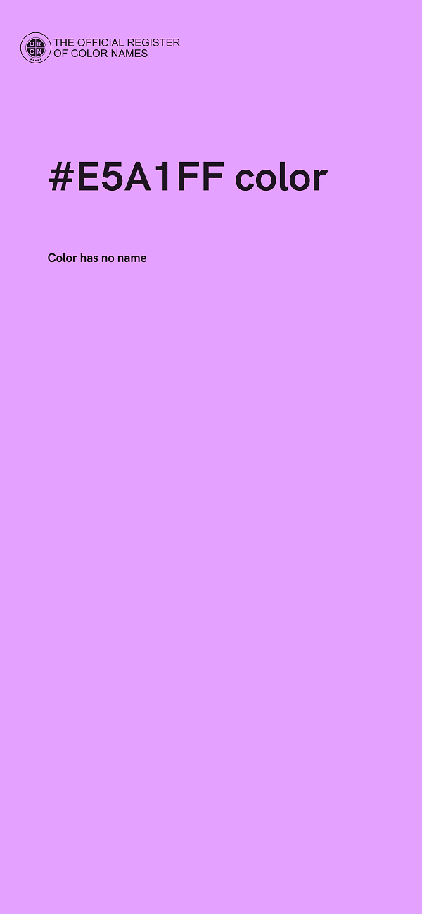 #E5A1FF color image