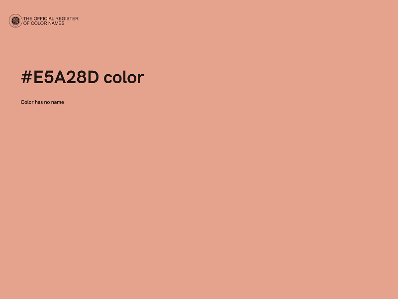 #E5A28D color image