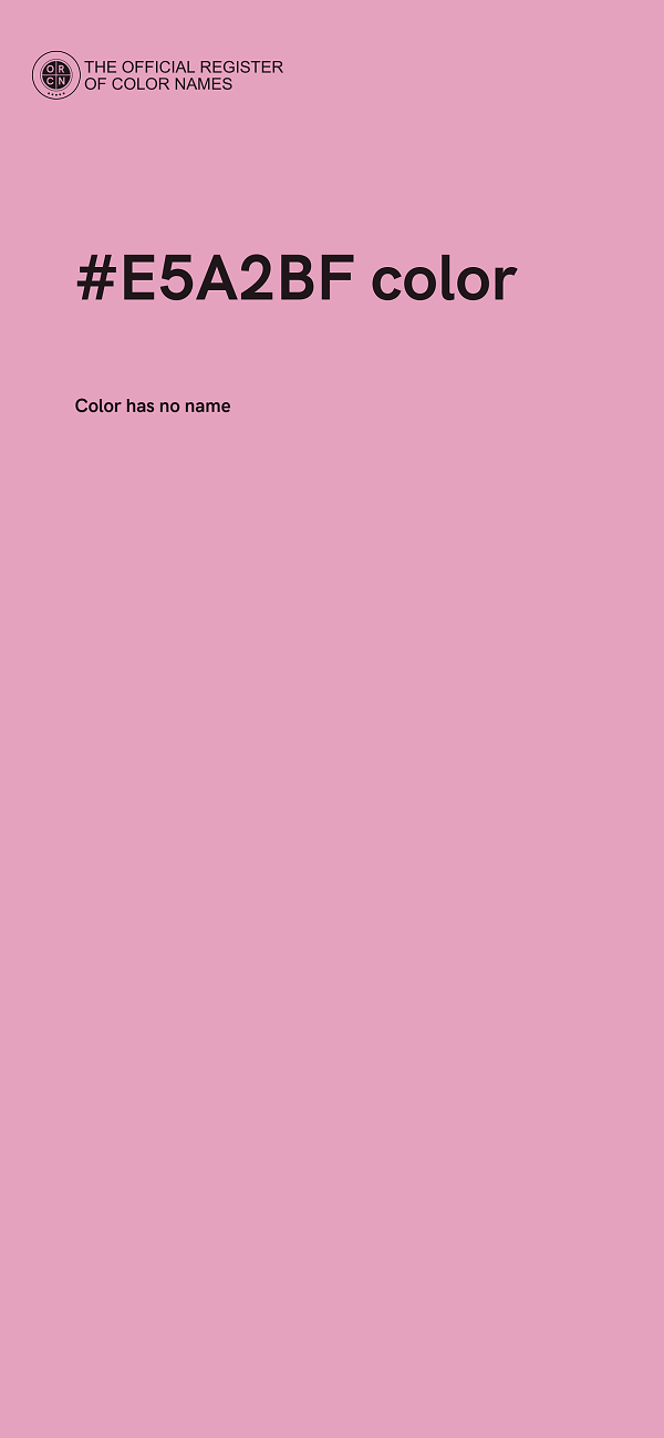 #E5A2BF color image
