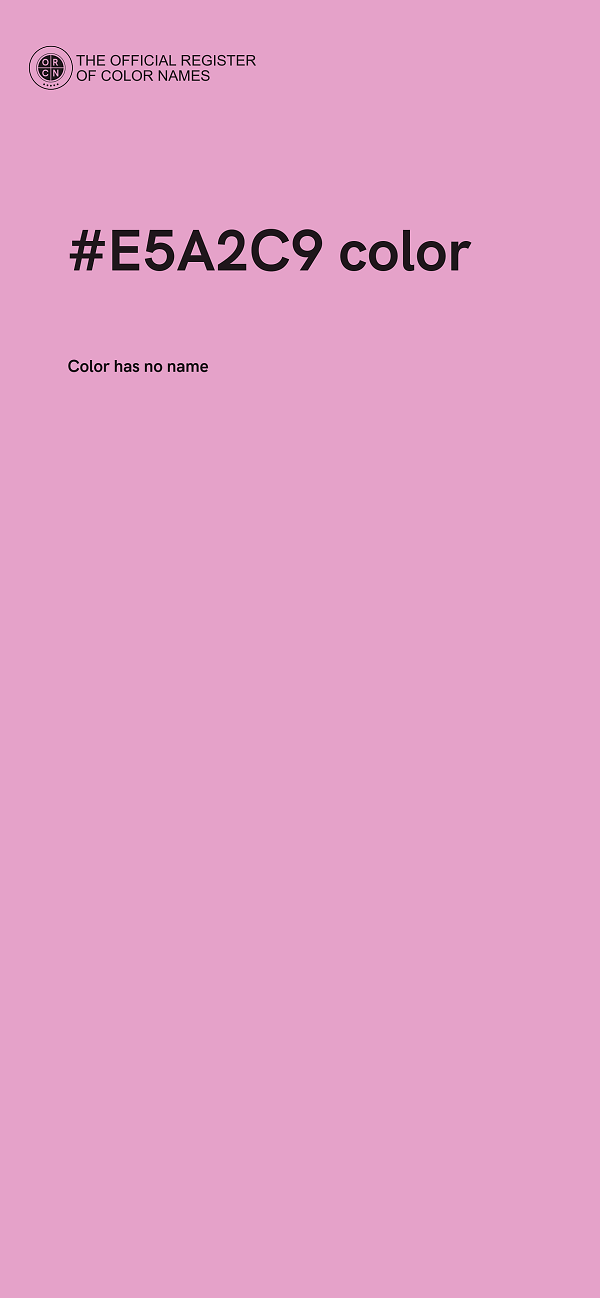 #E5A2C9 color image