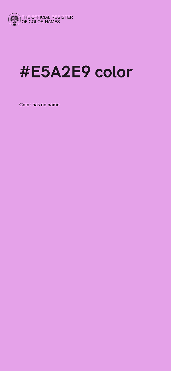#E5A2E9 color image