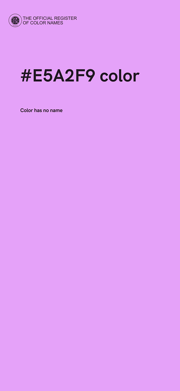 #E5A2F9 color image