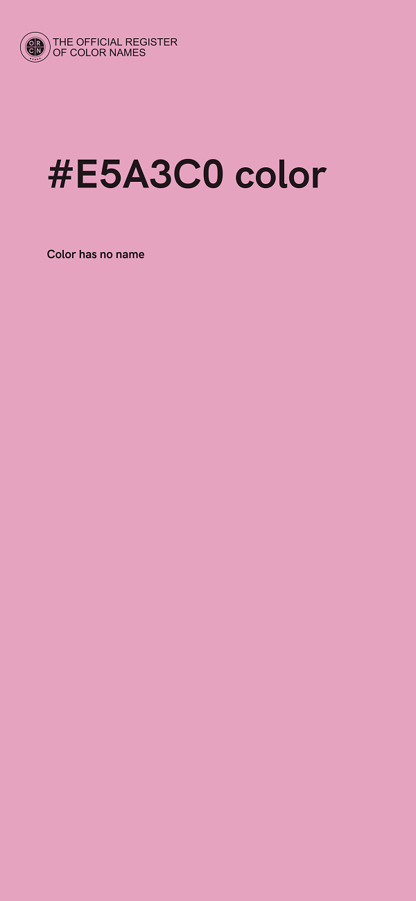 #E5A3C0 color image
