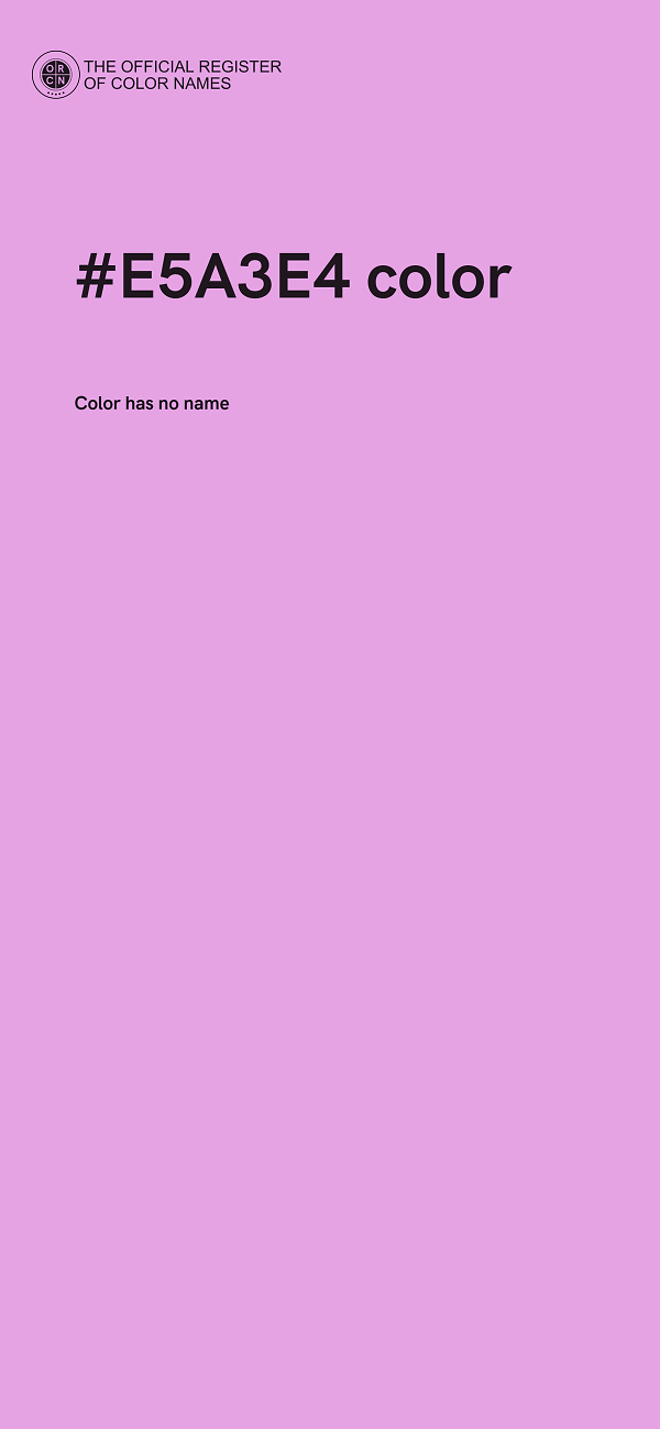 #E5A3E4 color image
