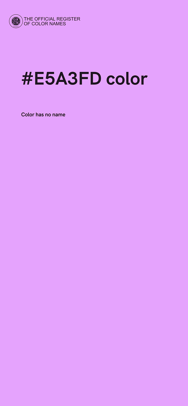 #E5A3FD color image